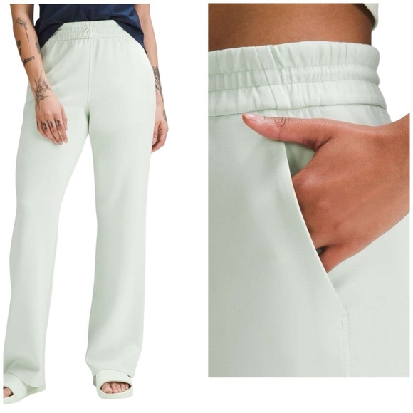 LULULEMON SOFTSTREME HI RISE STRAIGHT LEG SWEATPANT 0 DRAPE SOFT COZY COMFY NWOT - Picture 1 of 11